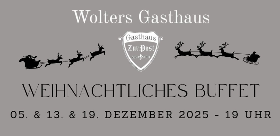 Termine Weichnachtliches Buffet 2025